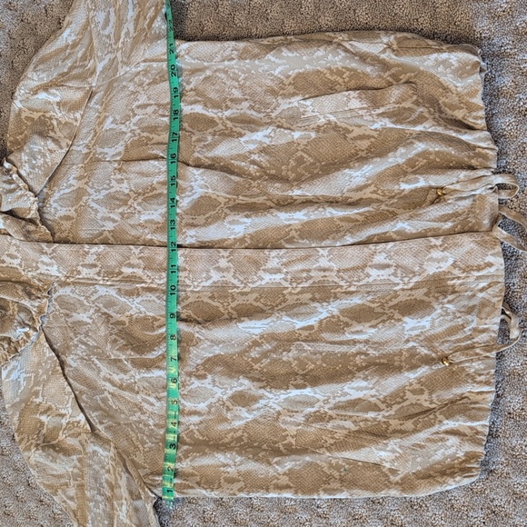 St. John Silk Animal Print Zip Up Jacket Coat Windbreaker - Picture 6 of 13